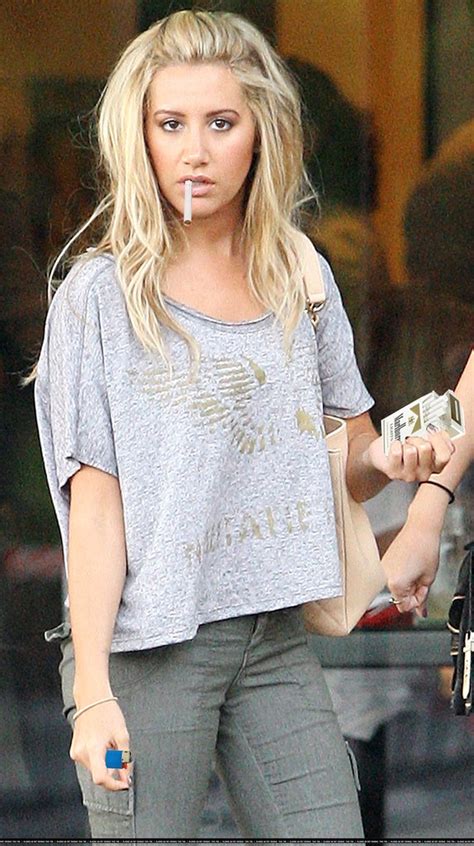 does ashley tisdale smoke.